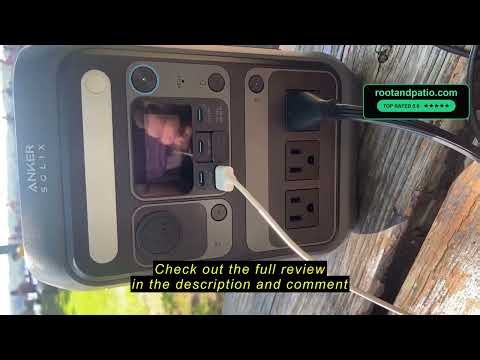 Review Anker SOLIX C300 Portable Power Station, 288Wh Solar Generator for Camping