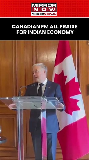 Canadian FM All Praise For Indian Economy In His Joint Statement With FM Nirmala Sitharaman #shorts
