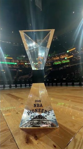 The NBA Pioneers Classic trophy 🏆