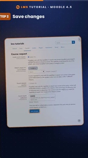 Let teachers request new courses in Moodle #Shorts