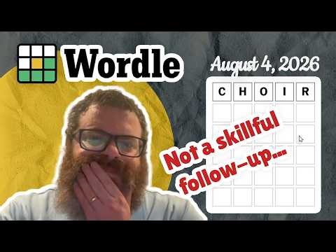 But it was lucky! | Wordle #1872 (August 4, 2026)