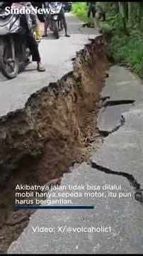 JALAN PUTUS! Gempa 6.7 M Belah Akses Napu-Palu, Mobil Tak Bisa Melintas!