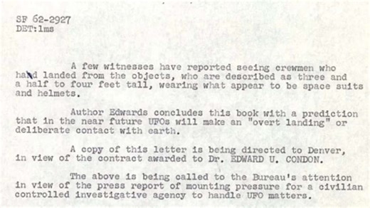 Four feet tall, wearing space suits and helmets: Newly released FBI UFO files reveal bizarre claims