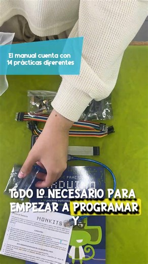 Monkits Education on Instagram: "🔧💡 Aprender Arduino puede ser más fácil y divertido En nuestro Manual de Prácticas de Arduino encontrarás actividades guiadas para experimentar, programar y entender cómo funciona la electrónica paso a paso. En este video te mostramos solo algunas de las prácticas que puedes realizar con este material. 🚀 📘 Ideal para estudiantes, docentes y entusiastas de la tecnología. Consulta nuestro producto aquí: https://www.mercadolibre.com.mx/manual-de-practicas-de-ard