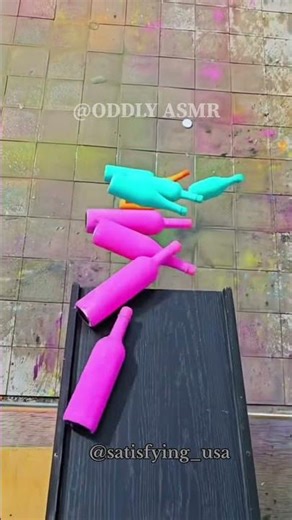 Ultimate Satisfying Glass Smash and Powder Color Explosion ASMR! 🌈💥 #shorts #ASMR