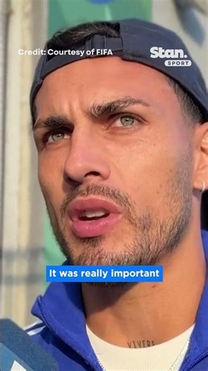 Leandro Paredes explains the banner reading 'The Falklands are Argentine’ 🎙️ #WorldCup #Argentina