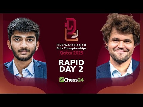Gukesh, Carlsen, Arjun, Pragg in action | Day 2 FIDE World Rapid Championship 2025