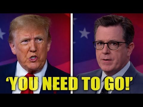 Donald Trump Faces Awkward Moment on Live TV | Stephen Colbert Show