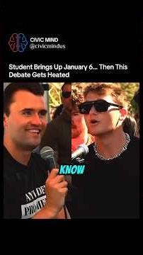 Charlie Kirk responds to a student’s concerns about January 6 Capitol riot and its impact on the US