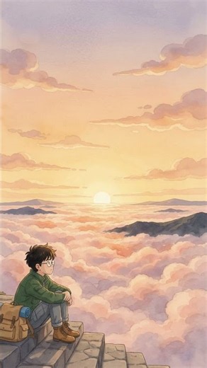 Ghibli-Style Sunset Above the Clouds at Laban Rata ☁️ Mount Kinabalu
