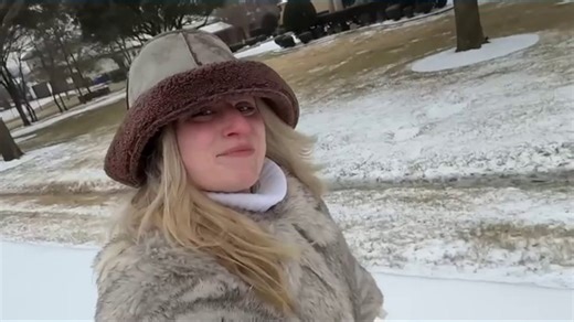 Check this out - 2022 Olympian Ashley Cain recording herself ice-skating on her street in Grapevine. | WFAA