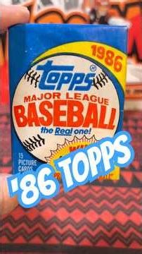 ▶️ MLB : 1986 TOPPS / 1986 DONRUSS (OVER SIZED) #baseball #sports #sportscards