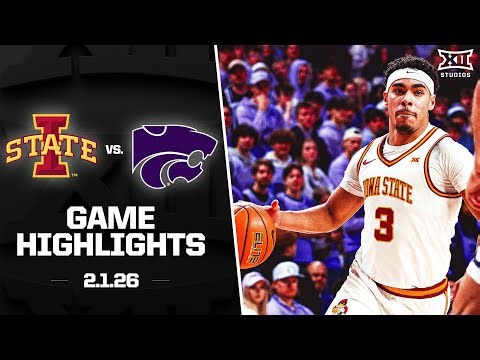 #8 Iowa State vs. Kansas State Game Highlights | 2025-26 Big 12 Men’s Basketball