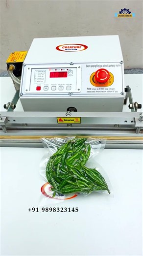 Open Chamber Vacuum Packing Machine for Fresh & Dry Chilli | Creature Industry