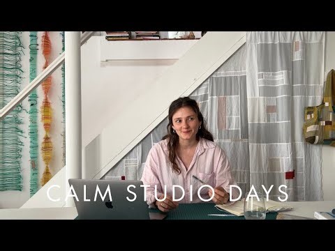 textile studio days | weaving art, visible mending & finishing a patchwork quilt