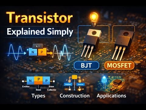Transistor Explained Simply | Types, Construction & Applications