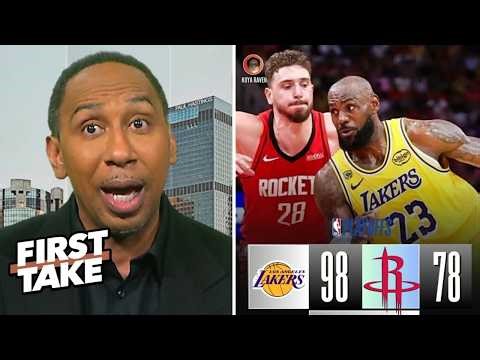 FIRST TAKE | "LeBron making a GOAT case at 41" -ESPN on Lakers beat Rockets, set up Thunder showdown