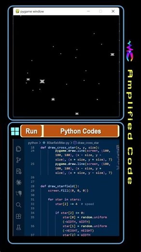 103: Star Field War | Python Programming #coding