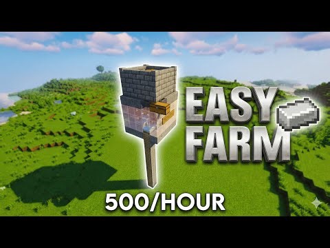 EASY Minecraft Iron Farm Tutorial | 100% Efficient!