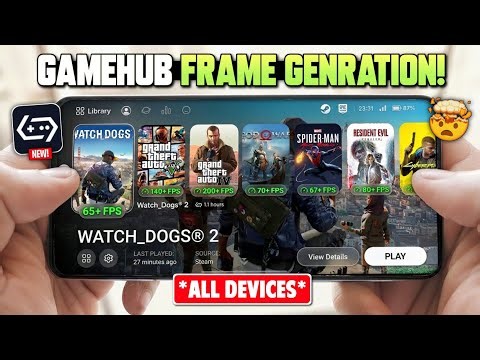 🚀 Finally! Frame Generation on GameHub Emulator V6.0.2 – Massive 2x FPS Boost Across All Processors