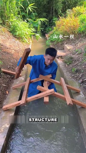The Bridge That Locks Itself Together 🪵