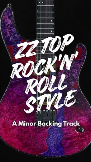 ZZ Top Rock'N'Roll Guitar Backing Track In A Minor #backingtrack #rockonjamtracks #rocknroll #shorts