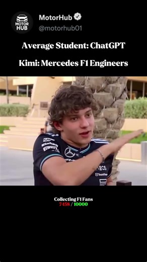 Kimi's GENIUS Homework Hack Using Mercedes Engineers😂 #f1 #formula1shorts