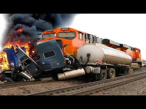 Dangerous Train & Heavy Machinery Fails | Demolitions With Industrial Explosives Building