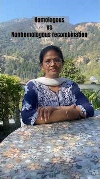 Homologous recombination vs non homologous recombination #shortsyoutube #biotechnology #genetics