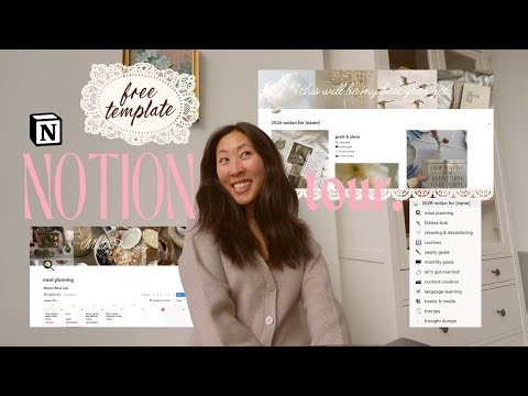 wait this FREE notion template helps you actually accomplish your goals & it's cute? 😗