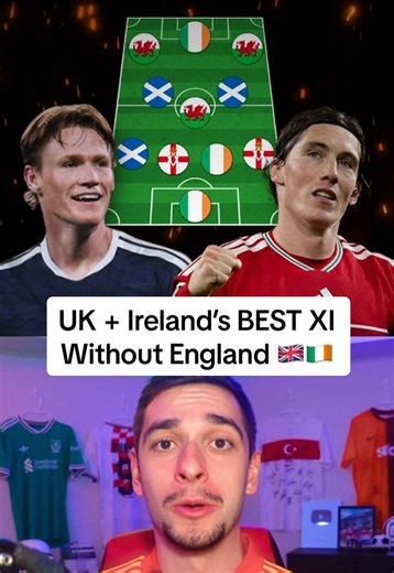 UK Ireland’s BEST XI Without England 🇬🇧🇮🇪 #uk #ireland #scotland #wales #northernireland
