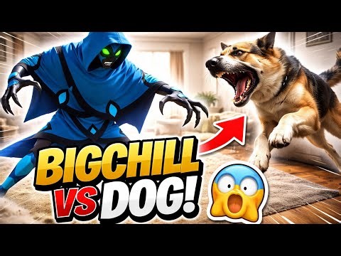Alien BIGCHILL Attacked by Dog Inside House! 😨