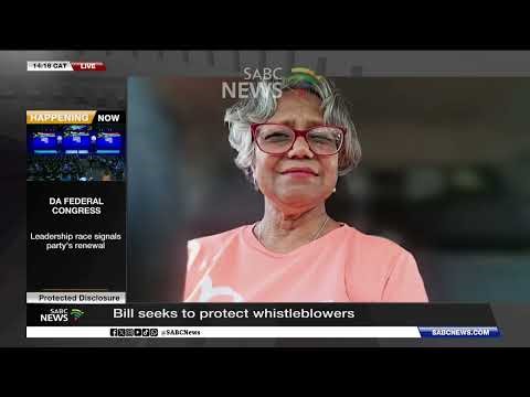 Protected Disclosure Bill aims to protect whistleblowers - Cynthia Stimpel & Wayne Duvenage