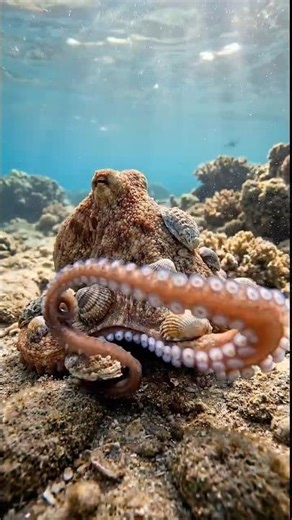 This Octopus Wears Shells for Survival