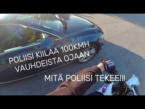 Poliisi kiilaa 100kmh vauhdeista aitaan (getis fail)