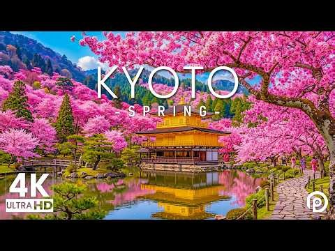 Kyoto, Japan in Spring 4K 🇯🇵 Hidden Sakura Garden in the Mountains, Peaceful Temples & Scenic Nature