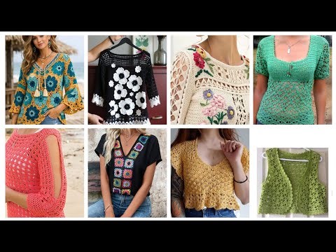 Beautiful design ideas of crochet/ New design ideas of Top 