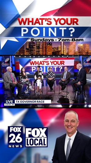On latest “What’s Your Point?” Commentator April Aguirre says to Democrat for Governor Rep. Gina Hinojosa “just because you are Hispanic & a woman doesn’t mean you get my vote”. Aguirre says Greg Abbott has made public safety a priority earning her support. FOX 26 Houston more at KRIV.Fox/wyp | Greg Groogan FOX 26