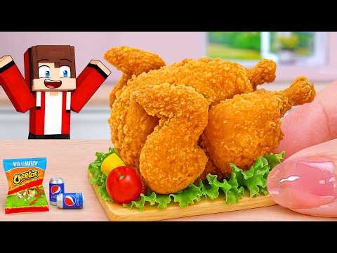 New House For Bees 🐝🏡 Mini Minecraft Chicken Recipe ✨ Tina Mini Cooking
