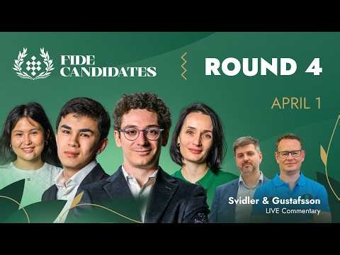♟ CHESS | FIDE Candidates 2026 | Round 4 LIVE | Caruana, Sindarov, Assaubayeva, Lagno & more