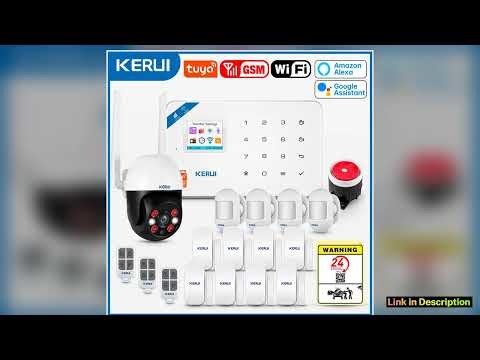 KERUI W181 Tuya Smart WIFI GSM Security Alarm System Works With Alexa Home Burglar Motion Detector