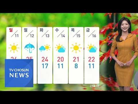 [날씨] 오후 한때 영남 소나기…일요일 전국 곳곳 가을비 [TV조선 뉴스]