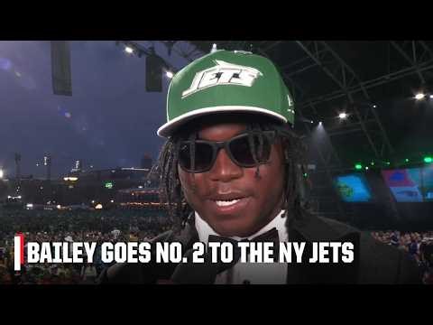 David Bailey on going No. 2 to the Jets: I’M READY TO WORK 😤 | 2026 NFL Draft