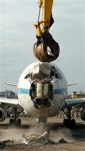 Plane recycle process #plane #recycling #airplane #video #viral #recycelplane
