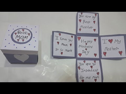 DIY Explosion Box Card for Mom💝 | EasyHandmade Gift Idea | Mother's Day Special