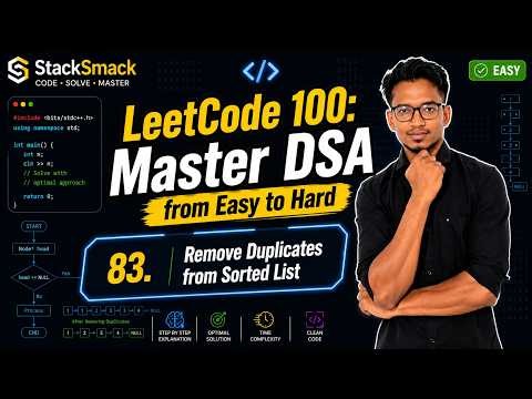 "LeetCode 83. Solved!" Remove Duplicates from Sorted List | #StackSmack #explore #leetcode #yt