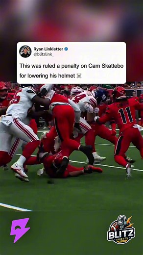Cam Skattebo just got flagged for lowering his helmet on a play that looks like something he does every single week. 😭💀 The Giants running back has built his entire playing style around physicality, lowering his shoulder and fighting through contact. But apparently this time, the officials decided it was a penalty. There’s a difference between initiating contact with your helmet and simply lowering your body to absorb a hit, and this call is going to spark plenty of debate. NFL officiating has