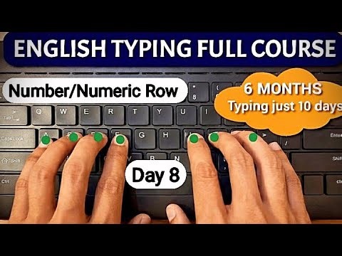 English Typing Course- DAY 8| Free Typing Lessons |Touch Typing Course | 34 Hubs