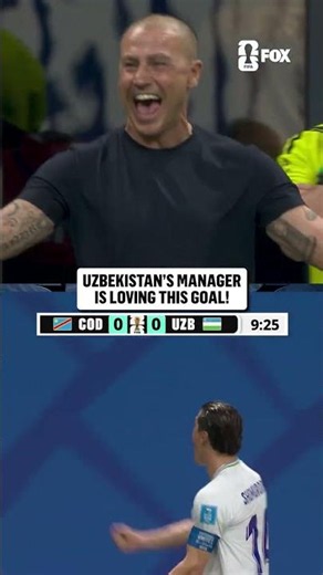 Uzbekistan manager Fabio Cannavaro was fired up after his team found the scoresheet!