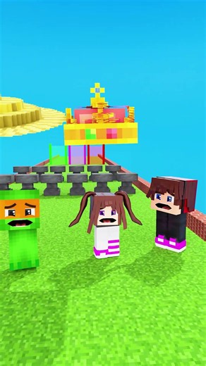 Build a Queen Run Challenge JJ vs Mikey vs Sister! Who is faster? 👑 - MAIZEN Minecraft